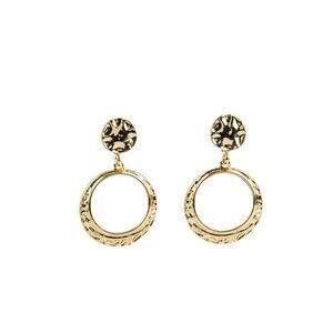 The Skyline Collection Hammered Gold-toned Clip-On Hoop Earrings